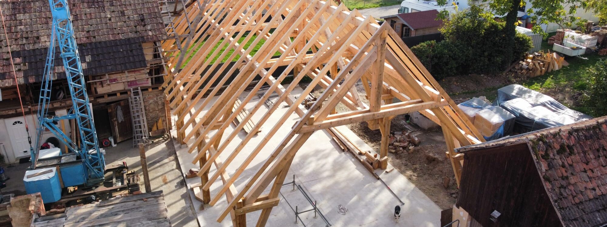 Entreprise de pose et r&eacute;novation de charpente traditionnelle &agrave; c&ocirc;t&eacute; d’Obernai et Colmar S&eacute;lestat